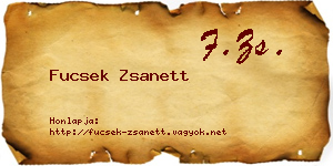 Fucsek Zsanett névjegykártya